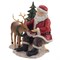 Фигурка декоративная "Дед Мороз с оленем", L18,5 W12,5 H17 см - фото 377002