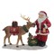 Фигурка декоративная "Дед Мороз с оленем", L18,5 W6 H15 см - фото 377003