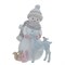 Фигурка декоративная "Снеговик с оленем", L12 W9,5 H16,5 см - фото 377015