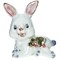 Фигурка декоративная "Заяц", L8,5 W5,5 H9 см, 3в. - фото 389760