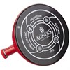 Чайник эмалированный со свистоком с эффектом металлик серия "Deluxe" цв:красный 2,5 л. 21х23 см - фото 396293