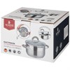 Кастрюля agness "Profi home" со стеклянной крышкой, 2,0л 18x10.5 см - фото 396382