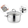 Кастрюля agness "Profi home" со стеклянной крышкой, 3,0л 20x11.5 см - фото 396387