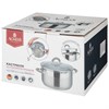 Кастрюля agness "Profi home" со стеклянной крышкой, 5,0л 24x13.5 см - фото 396394