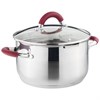 Кастрюля agness "Profi home" со стеклянной крышкой, 3,0л 20x11.5 см - фото 396413