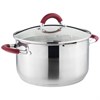 Кастрюля agness "Profi home" со стеклянной крышкой, 5,0л 24x13.5 см - фото 396419