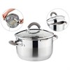 Кастрюля agness "Profi home" со стеклянной крышкой, 3,0л 20x11.5 см - фото 396435