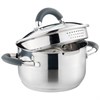 Кастрюля agness "Profi home" со стеклянной крышкой, 1,5л 16x9.5 см - фото 396444