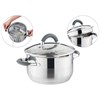 Кастрюля agness "Profi home" со стеклянной крышкой, 2,0л 18x10.5 см - фото 396447