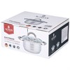 Кастрюля agness "Classic" со стеклянной крышкой 1,6 л. 16x9,5 см - фото 396485