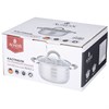 Кастрюля agness "Classic" со стеклянной крышкой 2,3 л. 18x10,5 см - фото 396489