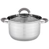 Кастрюля agness "Classic" со стеклянной крышкой 3,1 л. 20x11,5 см - фото 396492