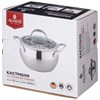 Кастрюля agness со стекл. крышкой 1,9 л. 16x9.5 см - фото 396632