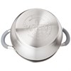 Кастрюля agness со стекл. крышкой 3,3 л. 20x11.5 см цвет: серый - фото 396662