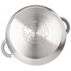Кастрюля agness со стекл. крышкой 6,2 л. 24x13.5 см цвет: серый - фото 396666
