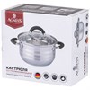 Кастрюля agness со стекл. крышкой 1,7 л. 16*9,5 см - фото 396699