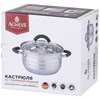 Кастрюля agness со стекл. крышкой 3,5 л. 20*12,5 см - фото 396705