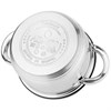 Набор кастрюль agness со стекл.крышками 6пр. 1,7/3,5/6,5 л. размер 16x9,5/20x12.5/26x13.5 см - фото 396760