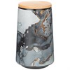Банка с дерев.крышкой lefard "Moon art" 800 мл 10,5*17 см черная - фото 397691