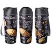 Термокружка agness "Coffee time" с кнопкой-стоппером, 380 мл колба нерж.сталь - фото 399097