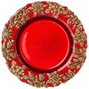 Тарелка "Celebration red" 22 см - фото 399672