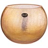 Ваза шар "Cracle amber" 3 л D=18 см H=16 см - фото 400930