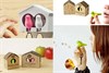 Держатель для ключей Duo Sparrow, белый/голубой - фото 403208
